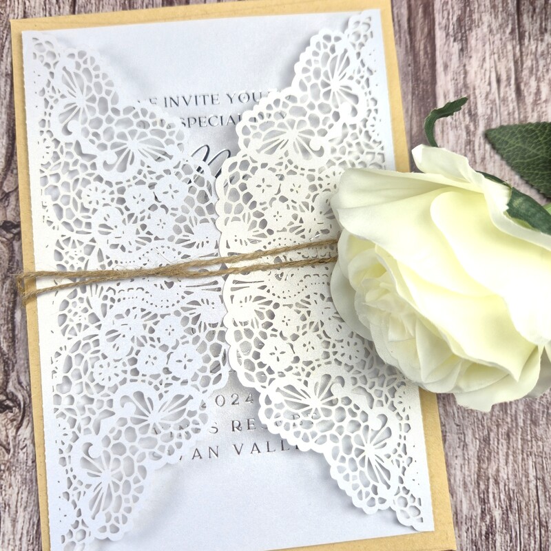 Card stock Invitations - 19 x 13 cm or 14 x 10 cm